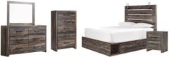 Signature Design by Ashley® Drystan 5-Piece Multi Queen Panel Bed Set