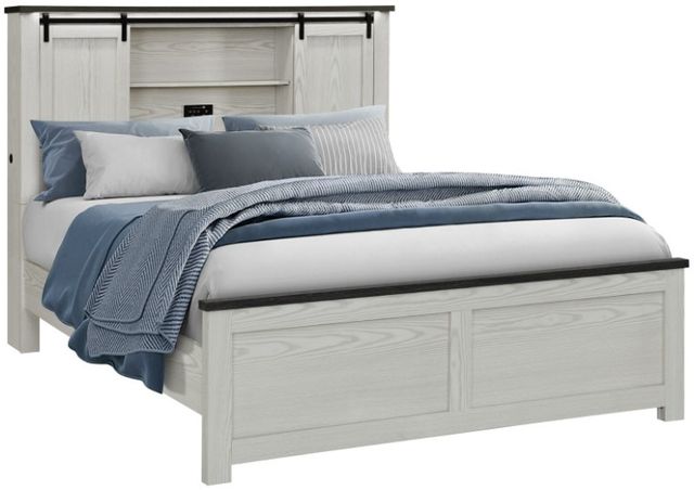 Global Furniture USA Ava Beige Queen Panel Storage Bed-0