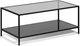 Korson Furniture Marini Glass Top Coffee Table with Black Metal Base -0