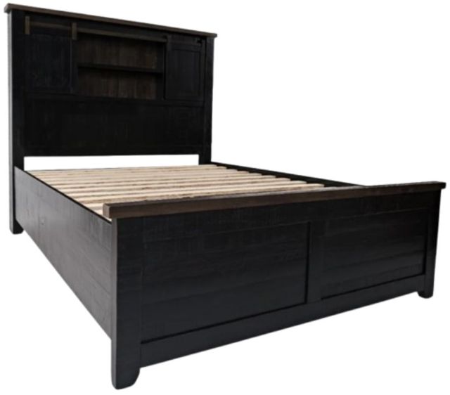 Jofran Inc. Madison County 4-Piece Vintage Black Queen Panel Bedroom Set-2