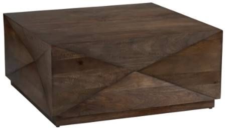 Crestview Collection Atticus Brown Cocktail Table-0