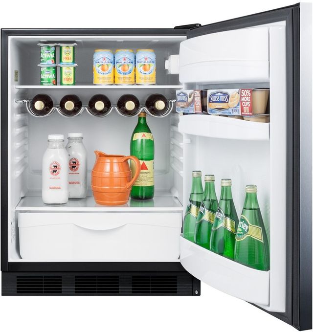 Summit® Peak24 Series 24” 5.8 Cu. Ft. Stainless Steel ADA Compliant Under the Counter Refrigerator-3