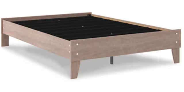 Signature Design by Ashley® Flannia 4-Piece Gray Full Platform Bed Set-1