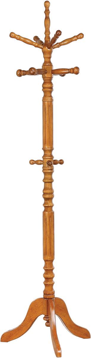 Coaster® Tobacco Coat Rack With 11 Hooks-0