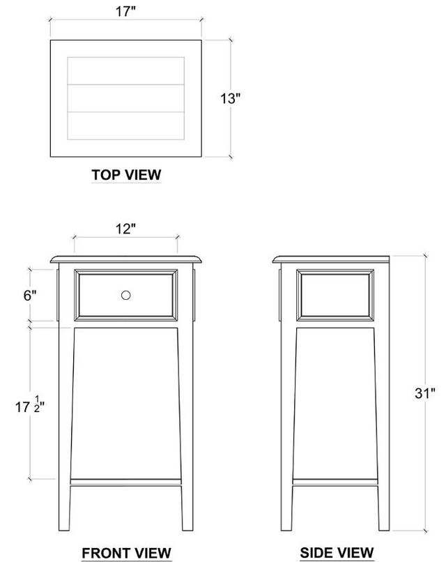 Bramble Customizable Bungalow Side Table-1