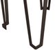 International Furniture Direct Natural Parota Brown Rectangular Cocktail Table with Black Base-5