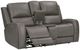Parker House® Belmont Autumn Fog Power Reclining Console Loveseat-0