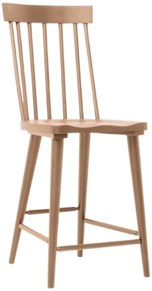 Legacy Classic Today's Traditions 2-Piece Natural Hickor Windsor Counter Stool Set-0