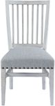 Elements International Condesa White Wing Slat Dining Side Chair-1