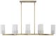 Uttermost® Mistie Antique Brass Linear Chandelier-2