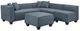 Legends Home Phoenix Navy Caribbean Cocktail Ottoman-3
