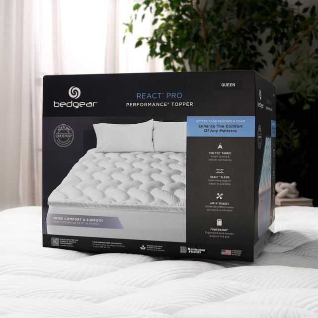 BEDGEAR® React™ Pro Performance® Queen Mattress Topper-3