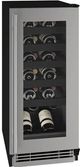 U-Line® 1-Class 15" 3.0 Cubic Feet Black Wine Refrigerator-0