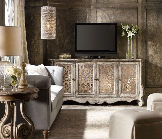 Hooker® Furniture Chatelet Caramel Froth/Paris Vintage Credenza-1