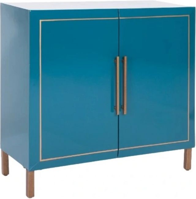 Armoire de Decor-Rest® Furniture LTD Carlotta - Laque turquoise brillante-0