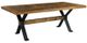 Fairfield® St. Florian Charred Ecru Double Pedestal Dining Table with Black Base-0