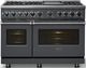 Viking® 7 Series 48" Cast Black Pro Style Dual Fuel Range with 12" Griddle-4