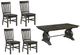 Magnussen Home® Bellamy 5-Piece Peppercorn Rectangular Dining Table Set-0