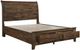 Mazin Furniture Jerrick Burnished Brown Eastern King Bed-1