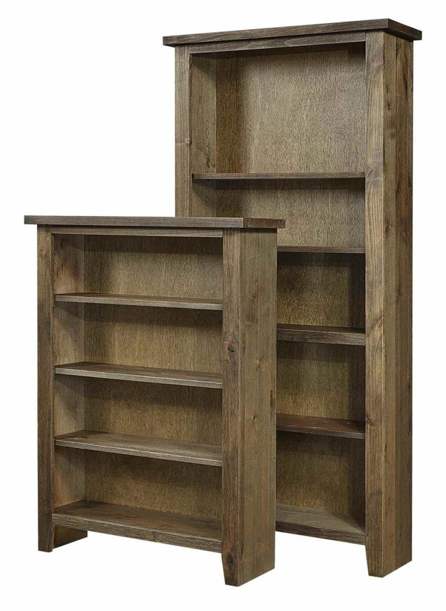Aspenhome® Alder Grove Brindle 74" Bookcase with 1 Fixed and 3 Adjustable Shelves-0