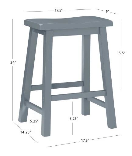 Powell® Beamon Gray Counter Stool-2