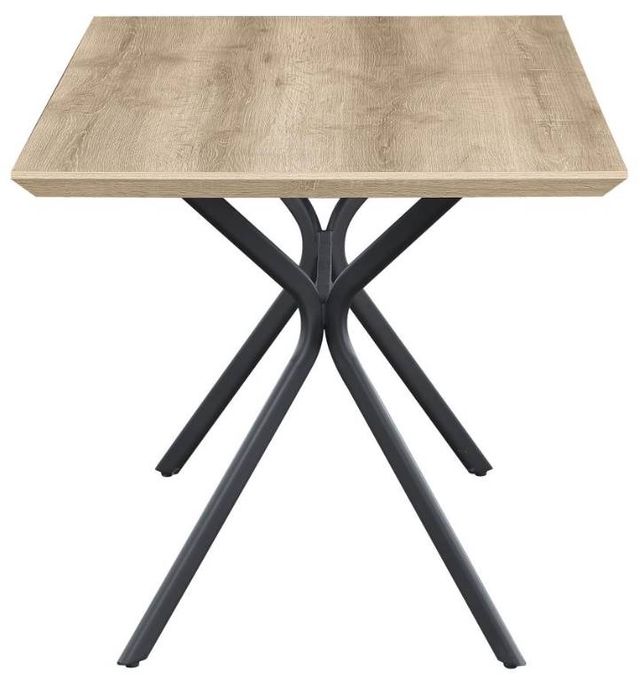 Coaster® Edgecreek Light Brown Dining Table with Black Base-3