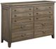 Kincaid Furniture Mill House Anvil Brown Baxley Dresser-0