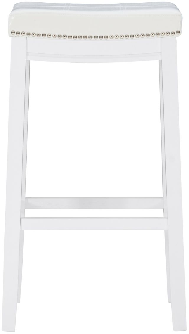 Linon Claridge White Bar Stool-2