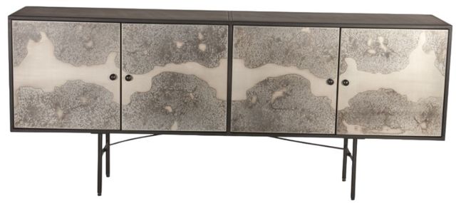 Home Trends & Design Moab Oxidized Black Sideboard-1