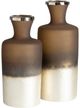 Crestview Collection Amalfi 2-Piece Brown Vase Set-0