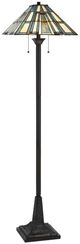 Cal® Lighting & Accessories Tiffany Dark Bronze Floor Lamp-1