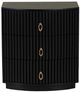 Powell® Ciarra Black 3-Drawer Nightstand-4
