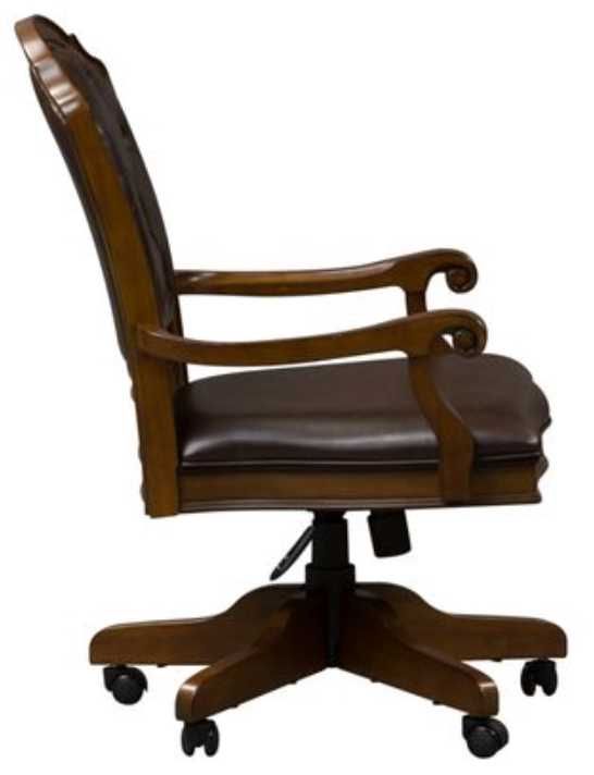 Liberty Furniture Amelia Antique Toffee Jr. Executive Office Chair-2
