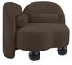 Meridian Furniture Daphne Brown Chenille Fabric Accent Chair-0