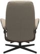 Stressless® by Ekornes® Customizable Consul Medium Manual Recliner and Ottoman with Cross Base-3