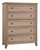 Vaughan-Bassett Woodbridge Clear Maple 5-Drawer Chest-0