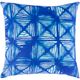 Surya Azora Bright Blue 18"x18" Toss Pillow with Polyester Insert-1