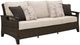 Signature Design by Ashley® Drakes Beach Beige/Dark Brown Fabric/Wicker Outdoor Sofa-0
