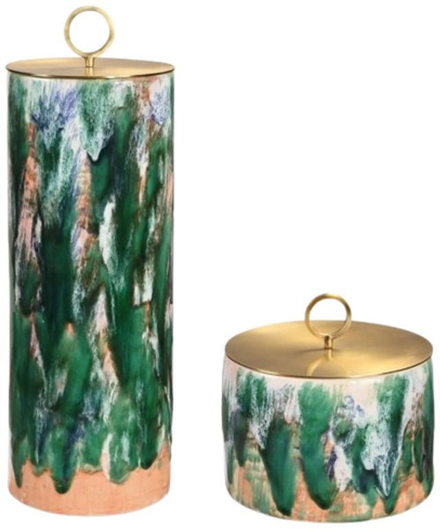 Uttermost® Sylvie 2-Piece Green Containers Set-0