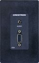 Crestron® Media Presentation Wall Plate-Black-0