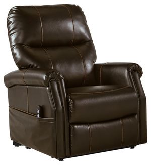 Signature Design by Ashley® Markridge Chocolate Power Lift Recliner