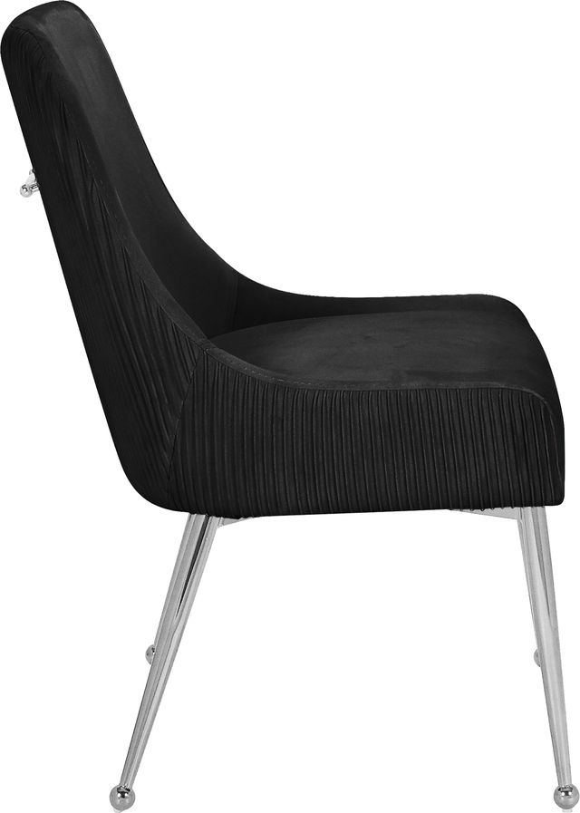 Meridian Furniture Ace Black/Chrome Velvet Dining Chair-3