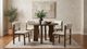 Coaster® Strouse 5-Piece Cream/Walnut Dining Table Set-1