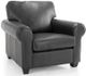 Decor-Rest® Furniture LTD 3179 Black Leather Chair-0