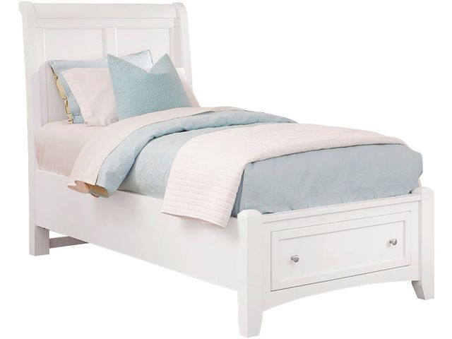 Vaughan-Bassett Bonanza White Twin Sleigh Headboard-1