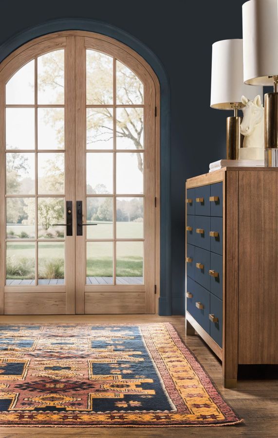 Hooker® Furniture Melange Geneva Navy Blue/Walnut Accent Drawer Chest-3