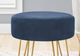 Monarch Specialties Inc. Blue/Gold Ottoman-1