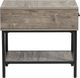 Magnussen Home® Fenwick Whitetail Brown Rectangular End Table with Matte Black Base-3