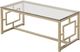 Coaster® Merced Tempered Glass Top Coffee Table with Nickel Square Base-0