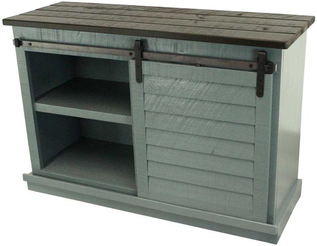 American Heartland Manufacturing Rustic Two Tone 47" Quaint Shutter TV Stand-2
